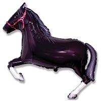 FM фигура большая 901625 Лошадь Фольга черная